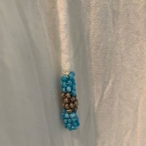 Beautiful Beach cover up white with beading szM